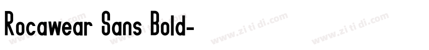 Rocawear Sans Bold字体转换